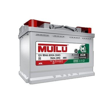 12 Volt 80 Ah Mutlu AGM 800EN Start-Stop