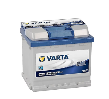 Varta Blue Dynamic C22 12 V 52 Ah 470 CCA Akü